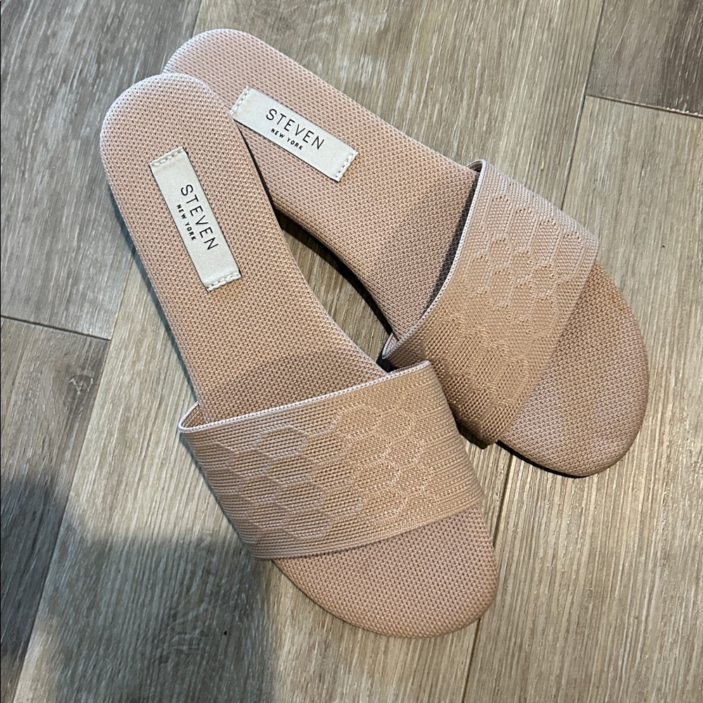 Steven Nude Slide Sandals